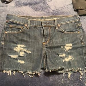 Denim shorts citizens of humanity